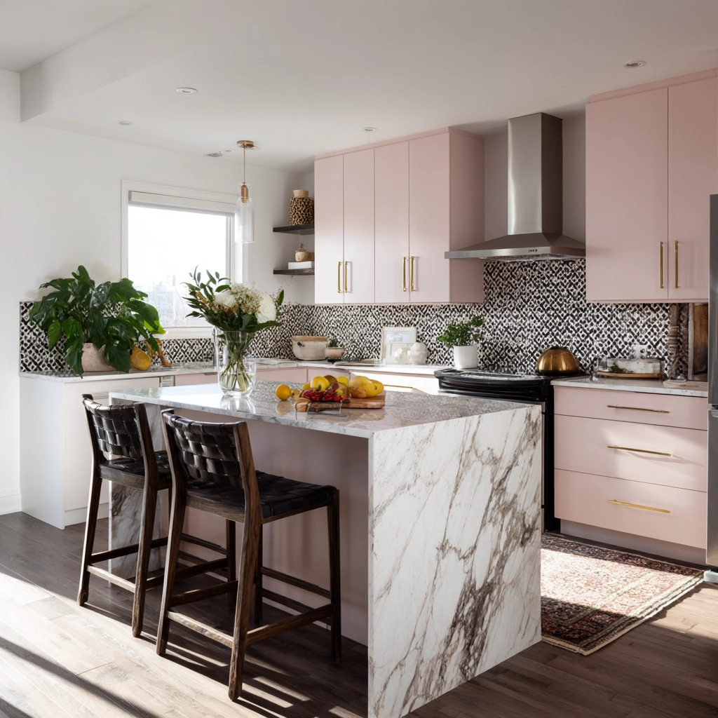 pink kitchen 43