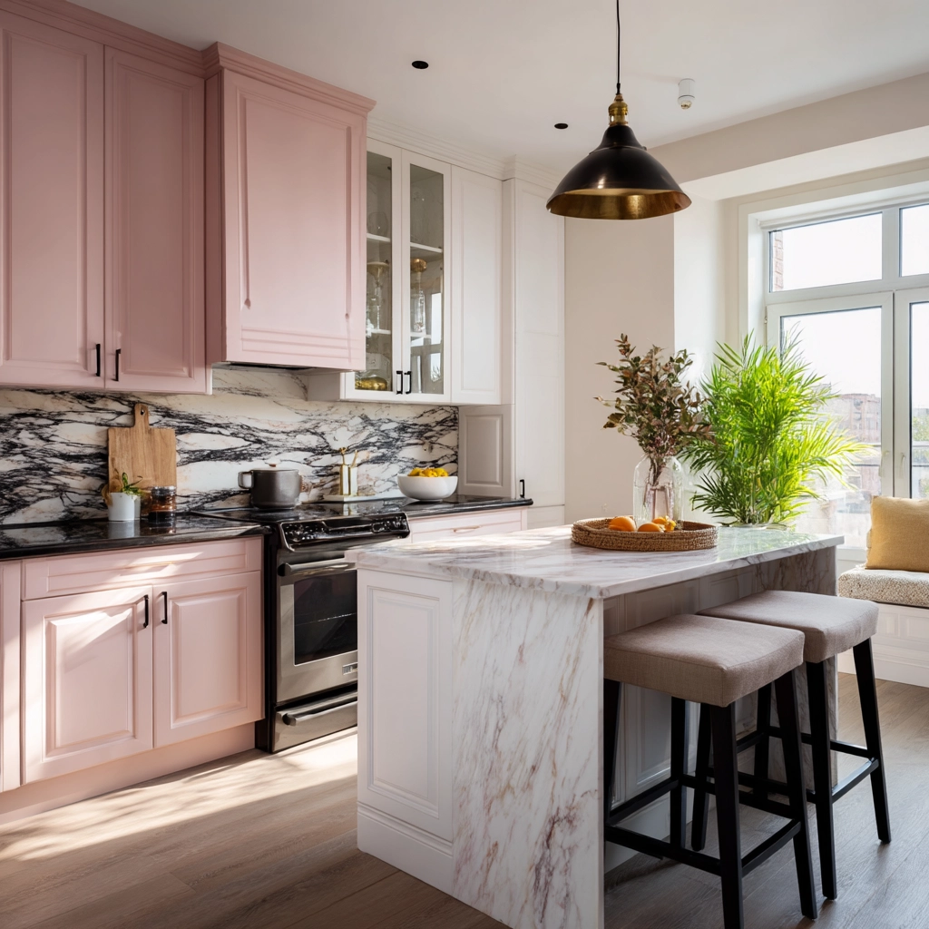 pink kitchen 44