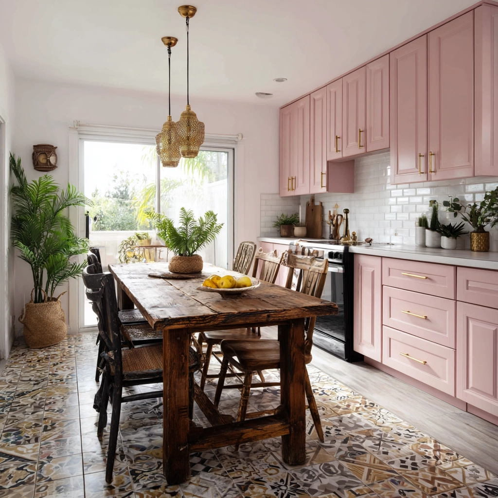 pink kitchen 45