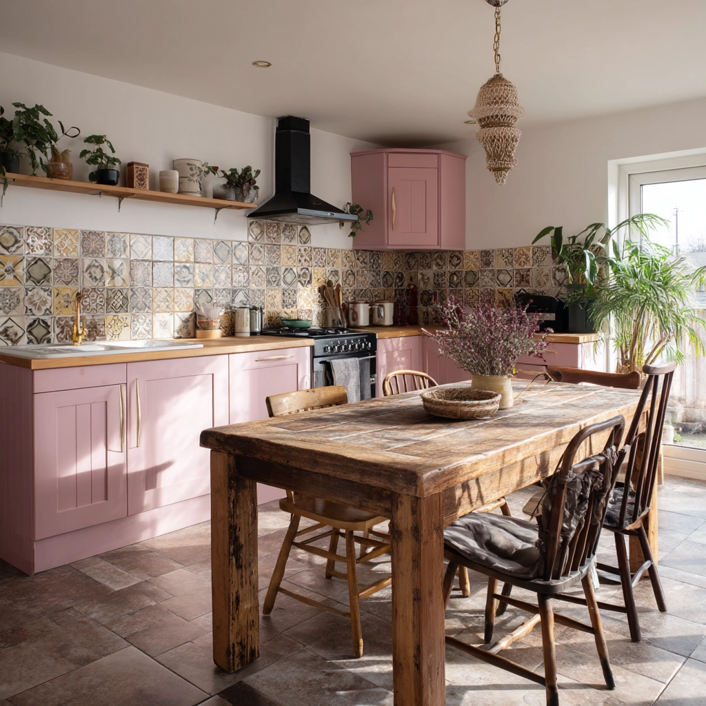 pink kitchen 47