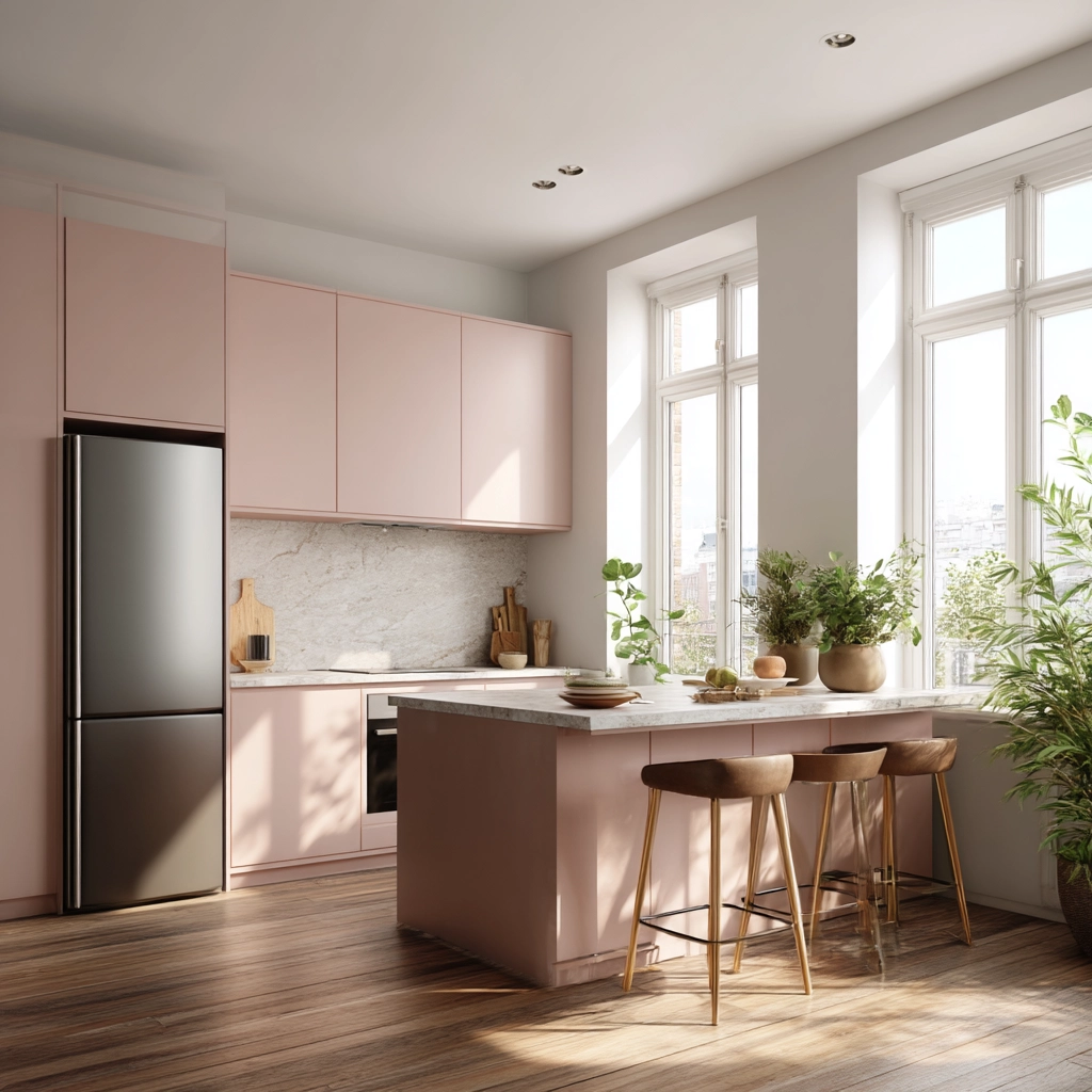 pink kitchen 49