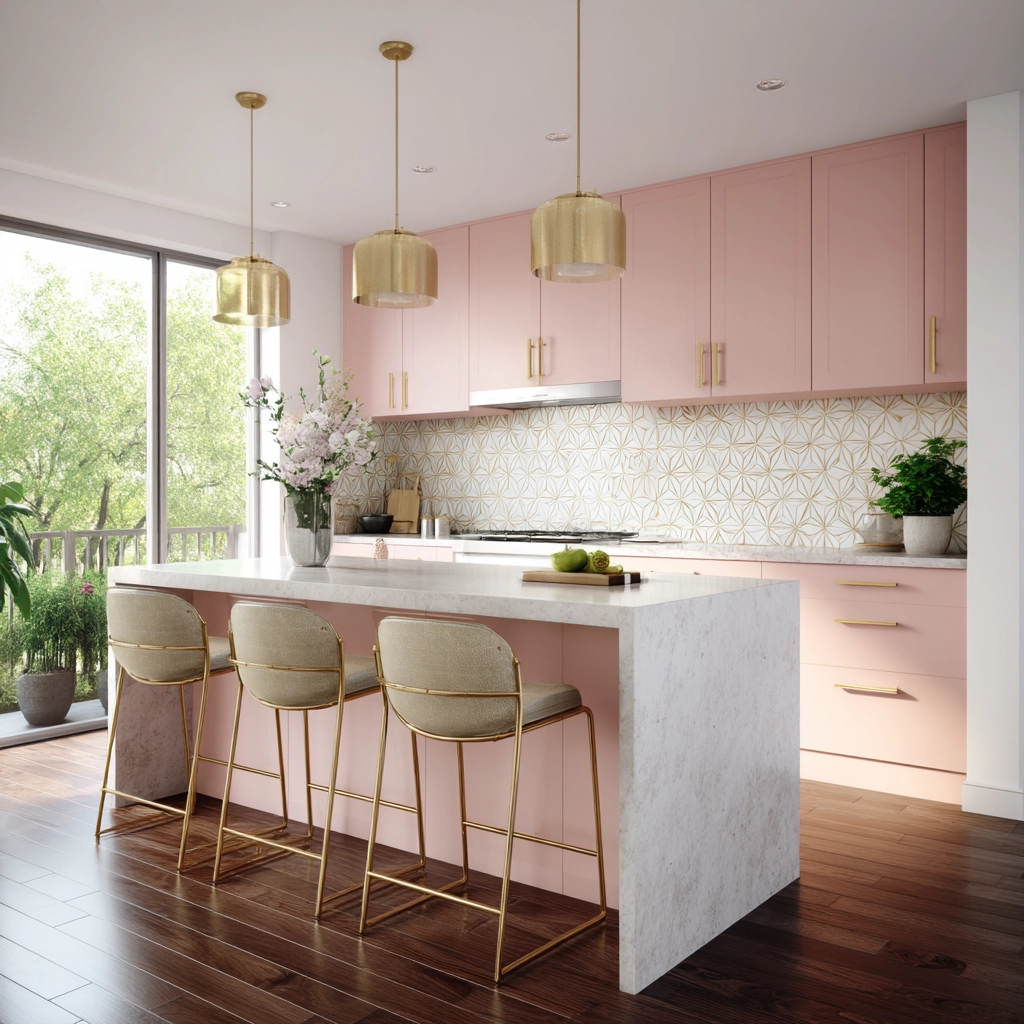 pink kitchen 5