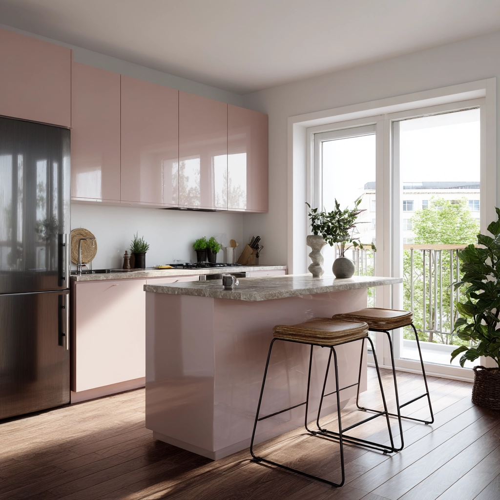 pink kitchen 50