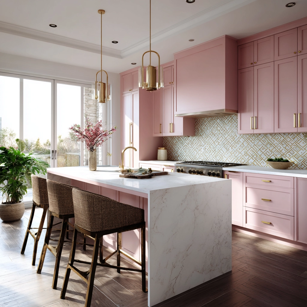 pink kitchen 6