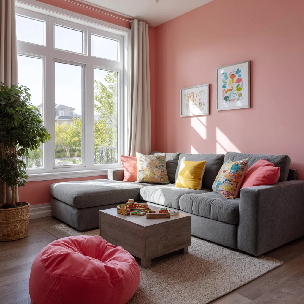 pink living room 16