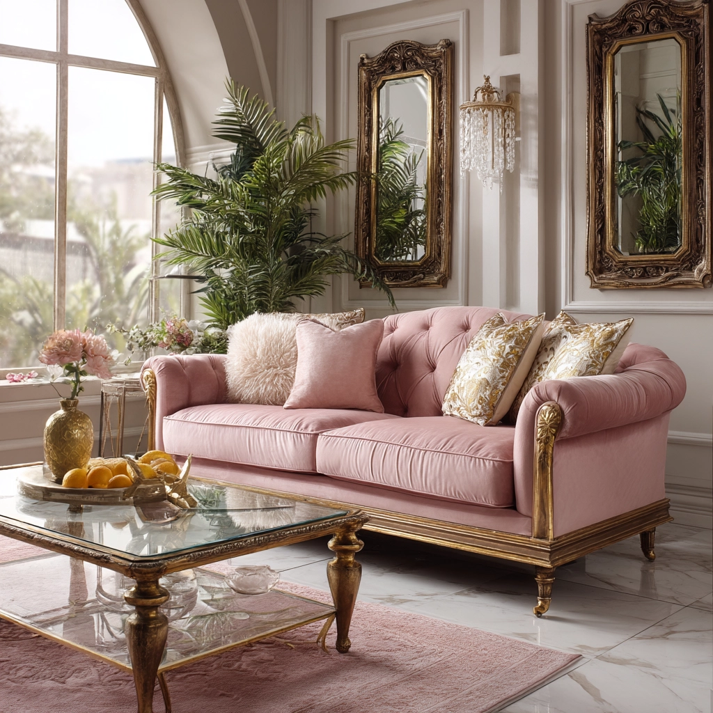 pink living room 20