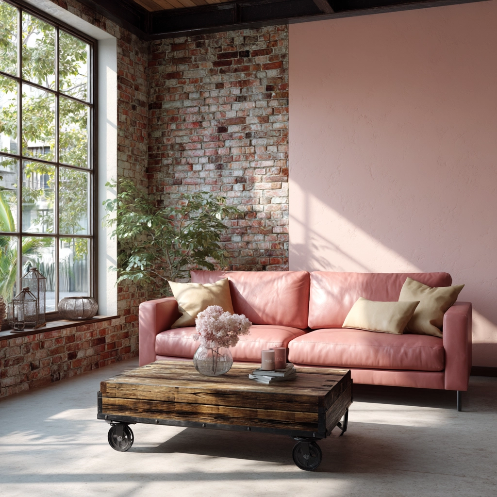 pink living room 22