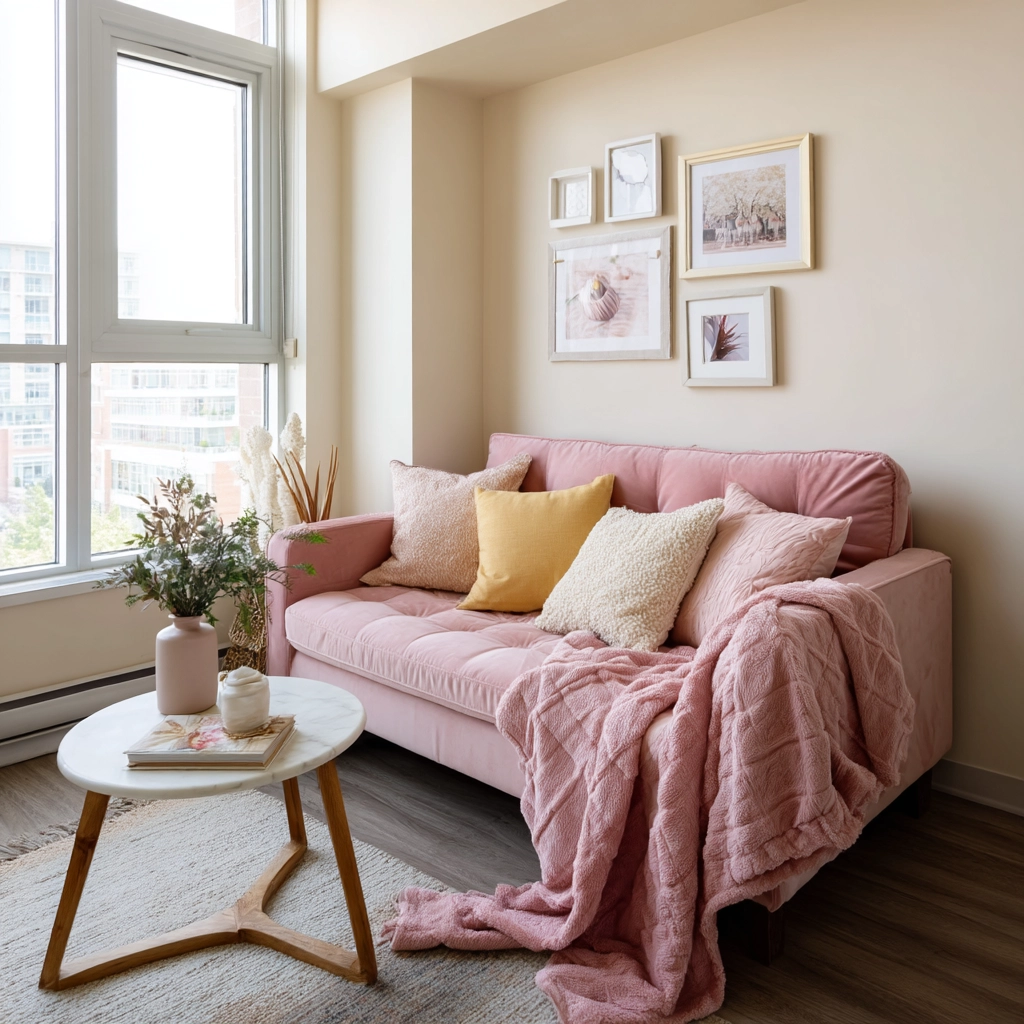 pink living room 26