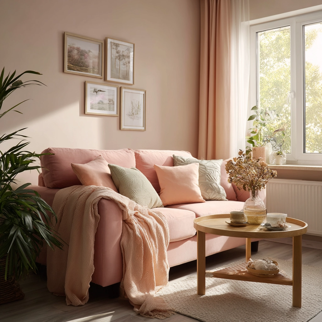 pink living room 27