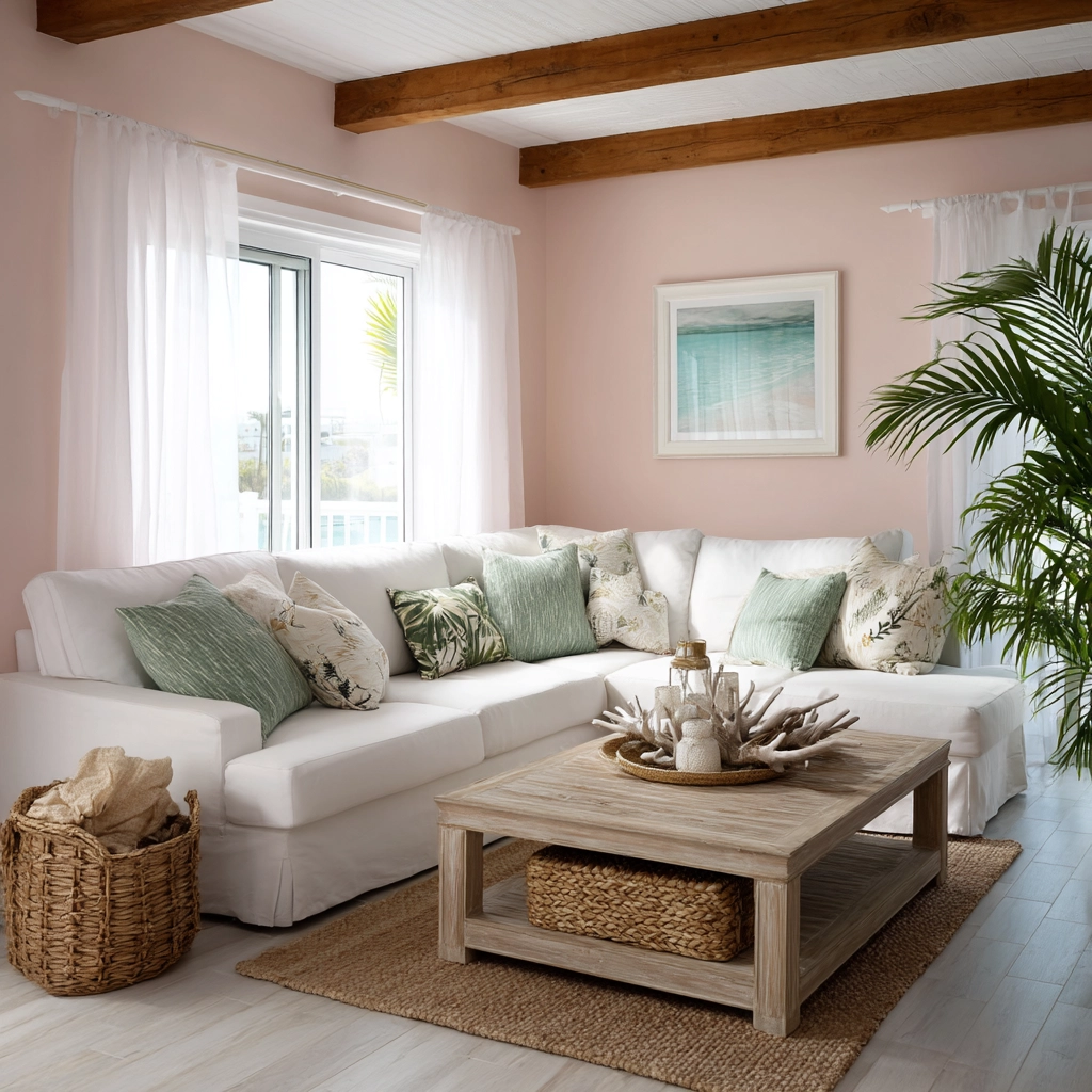 pink living room 31