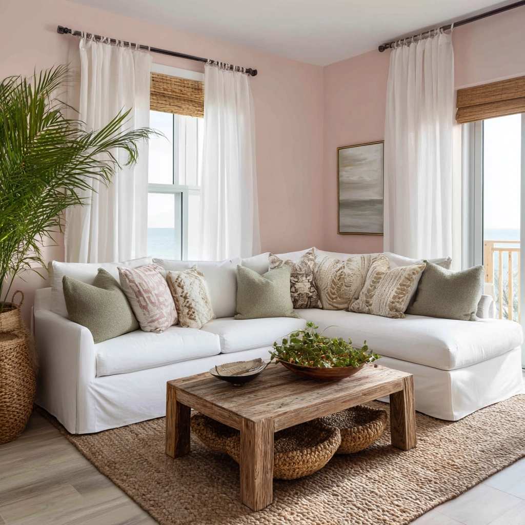 pink living room 32