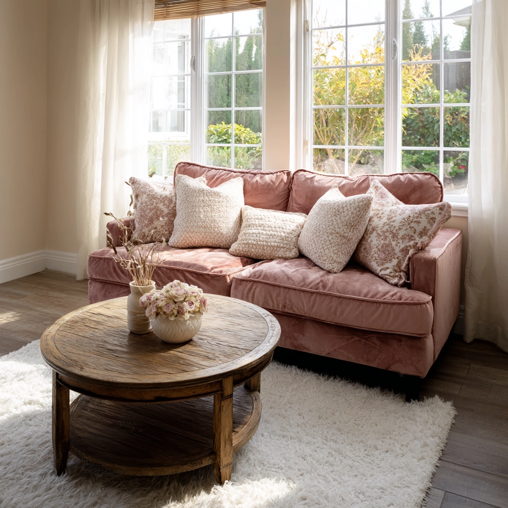 pink living room 4