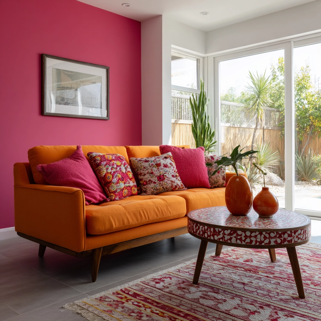 pink living room 48