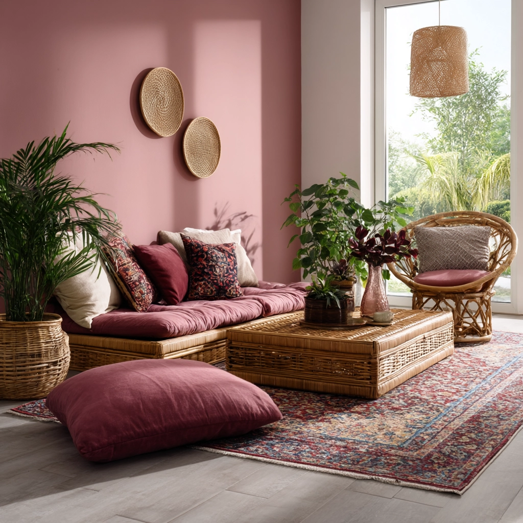 pink living room 5