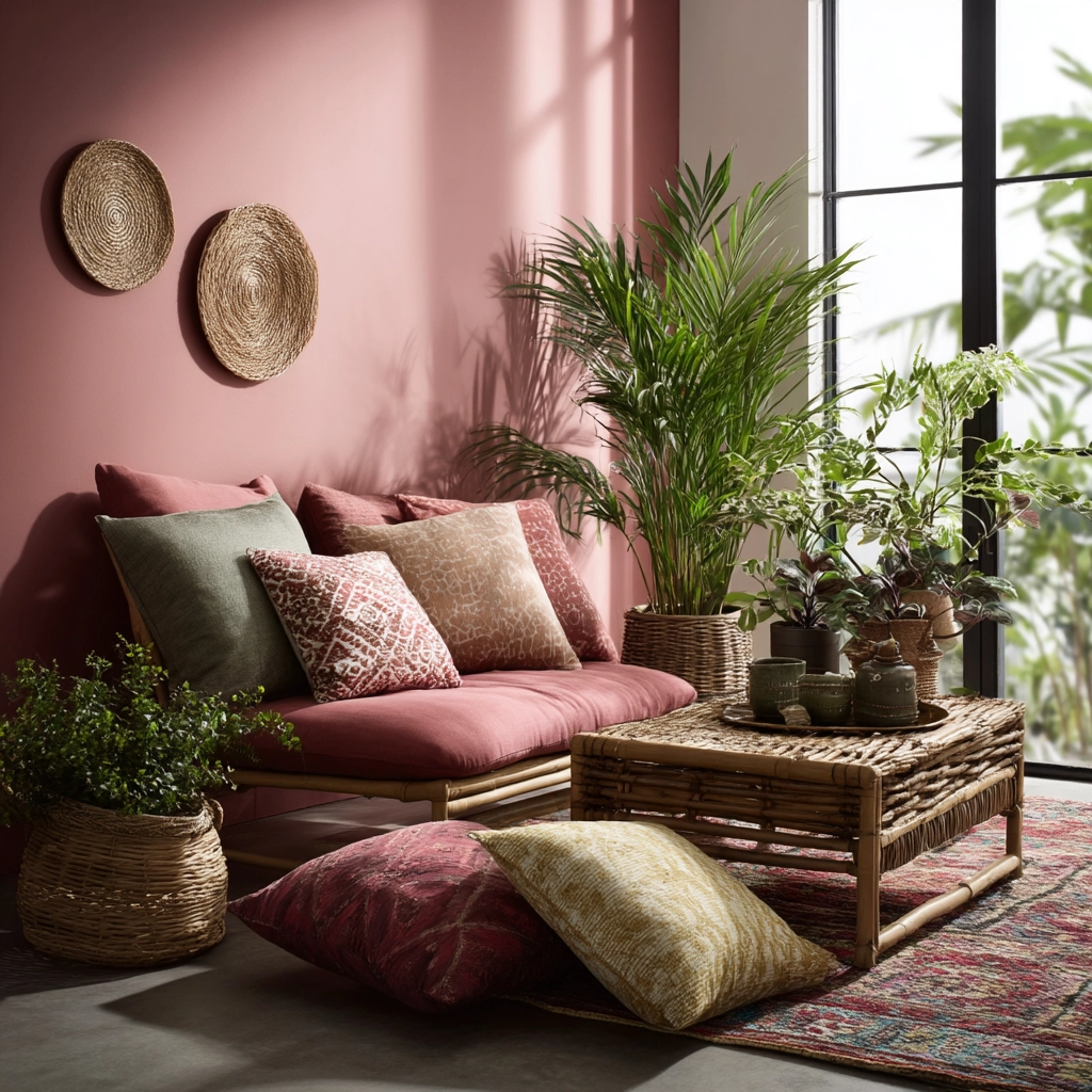 pink living room 6