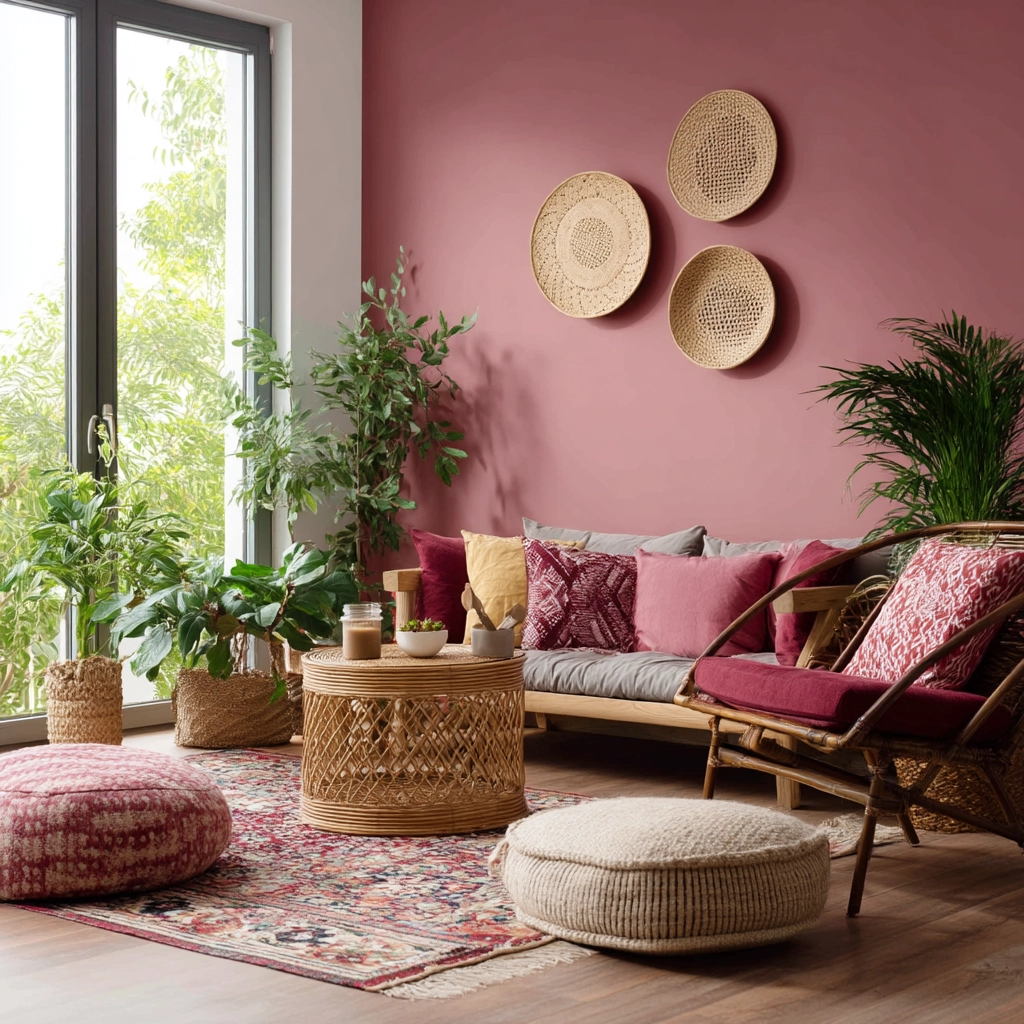 pink living room 7