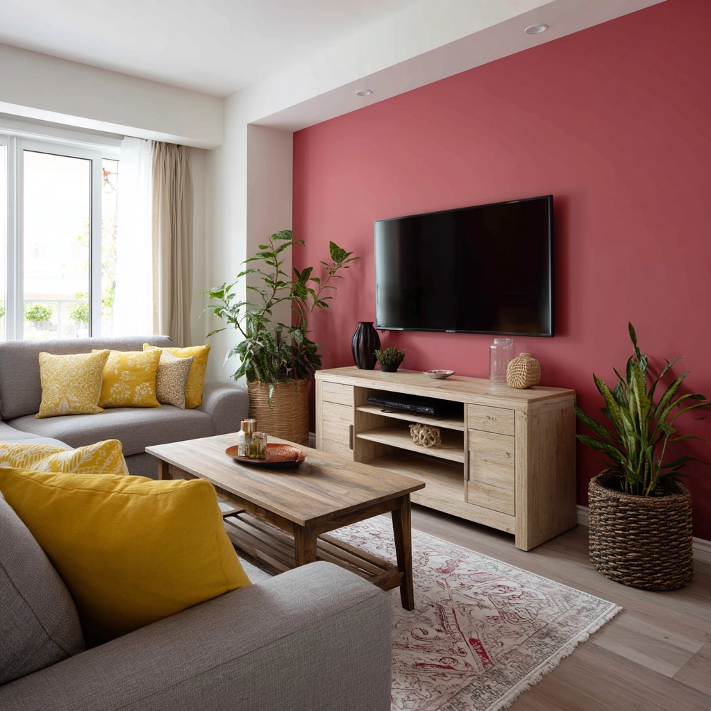 pink living room ideas 14