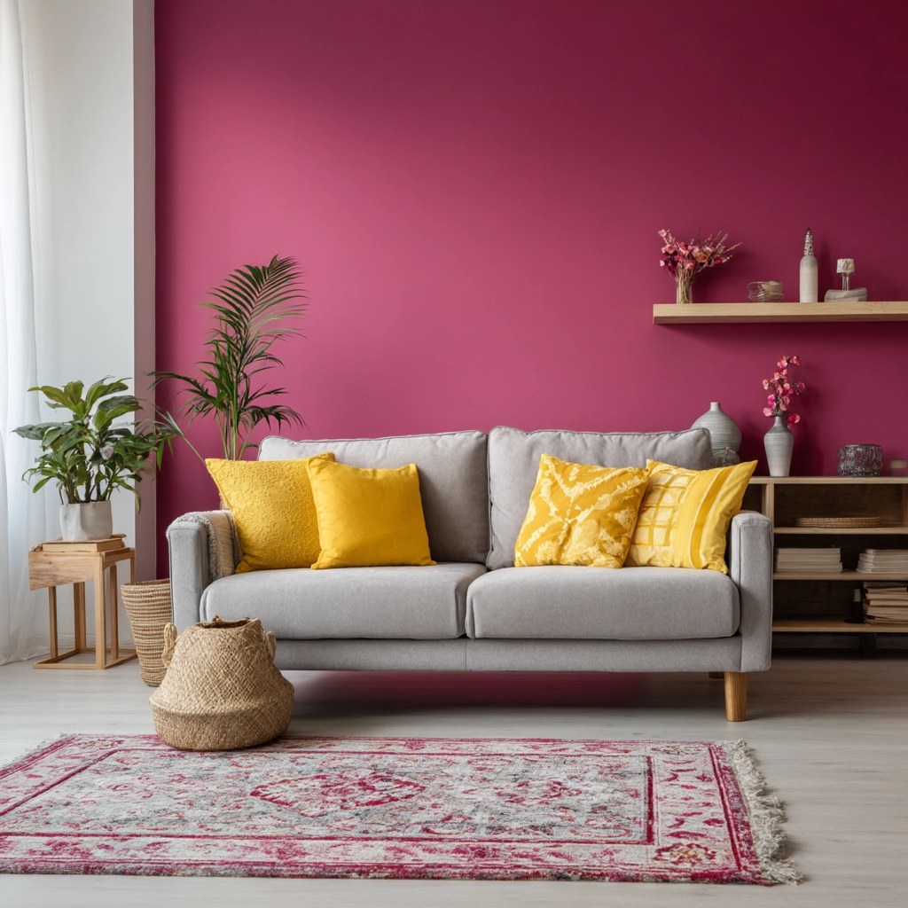 pink living room ideas 16