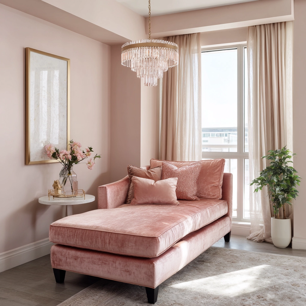 pink living room ideas 27