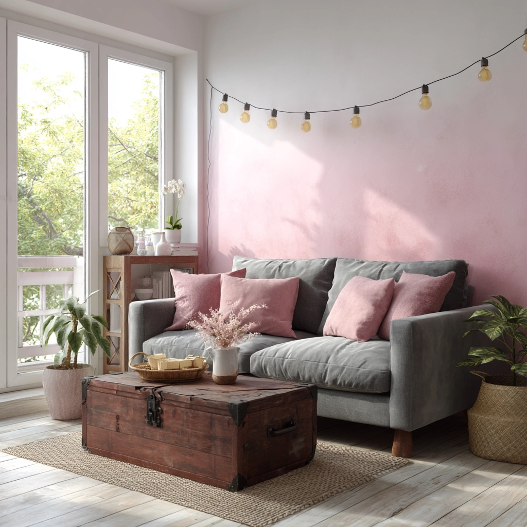 pink living room ideas 29