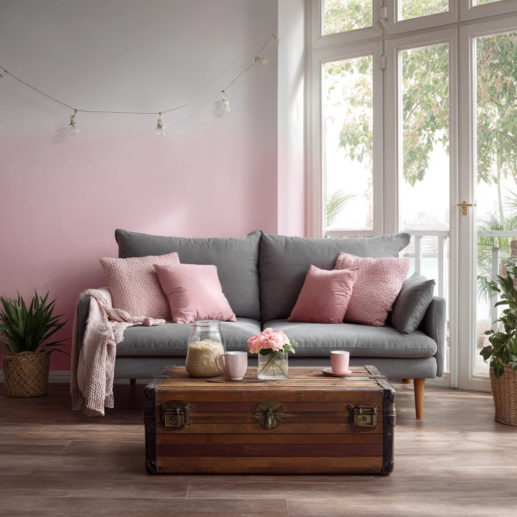 pink living room ideas 32