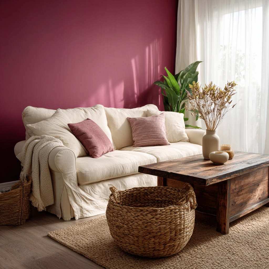 pink living room ideas 33