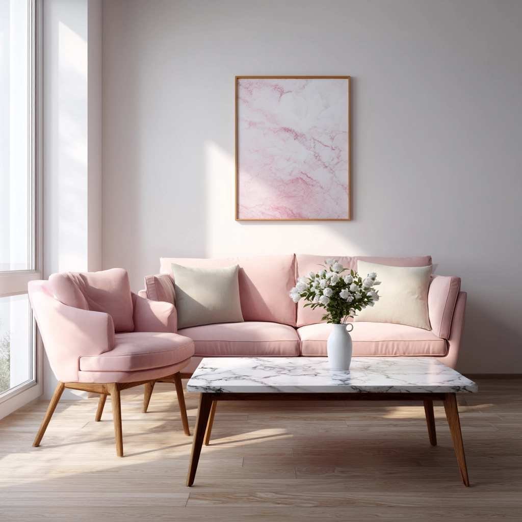 pink living room ideas 37