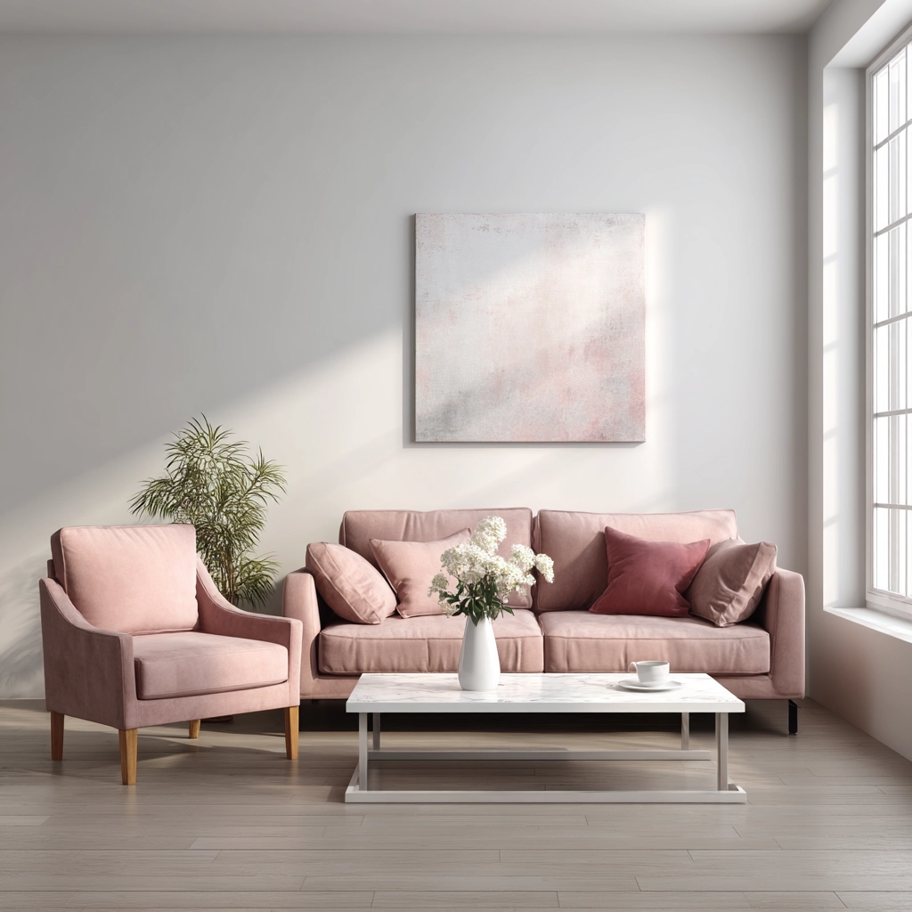 pink living room ideas 40