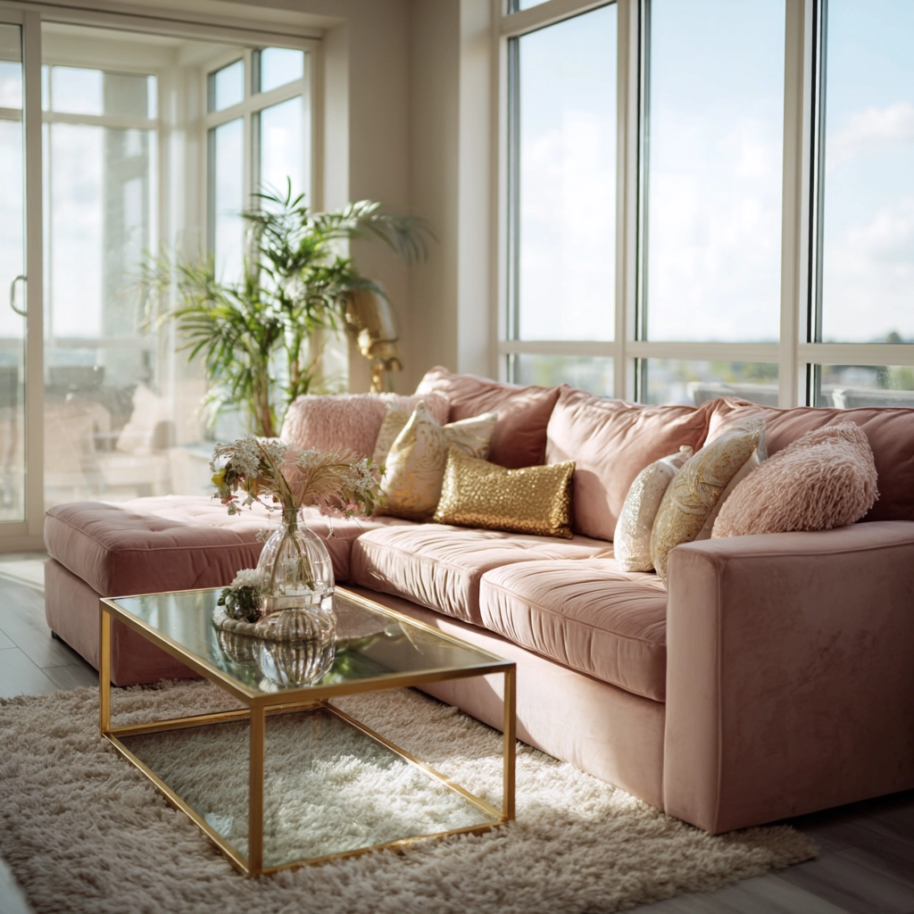 pink living room ideas 50