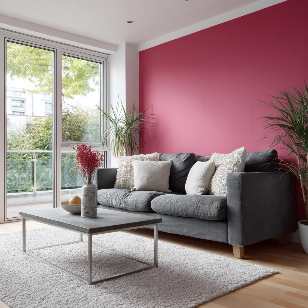 pink living room ideas 59