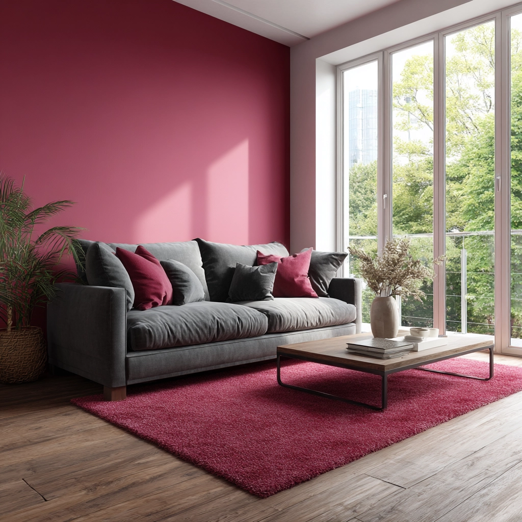 pink living room ideas 60