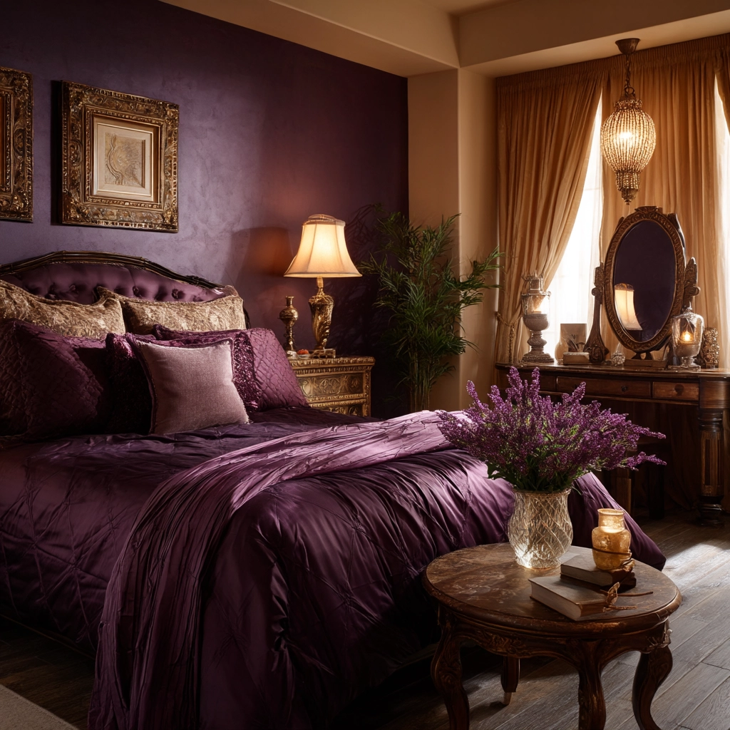 purple bedrooms 55