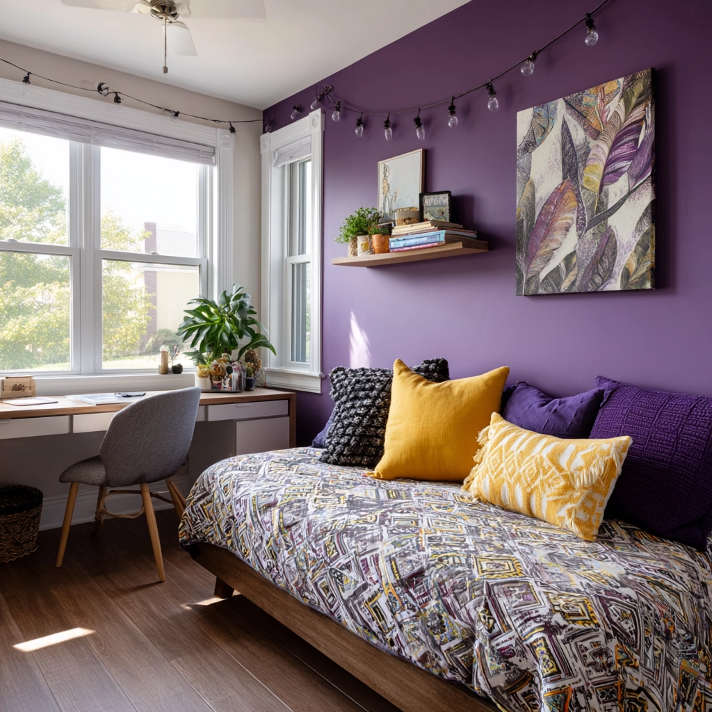 purple bedrooms 57