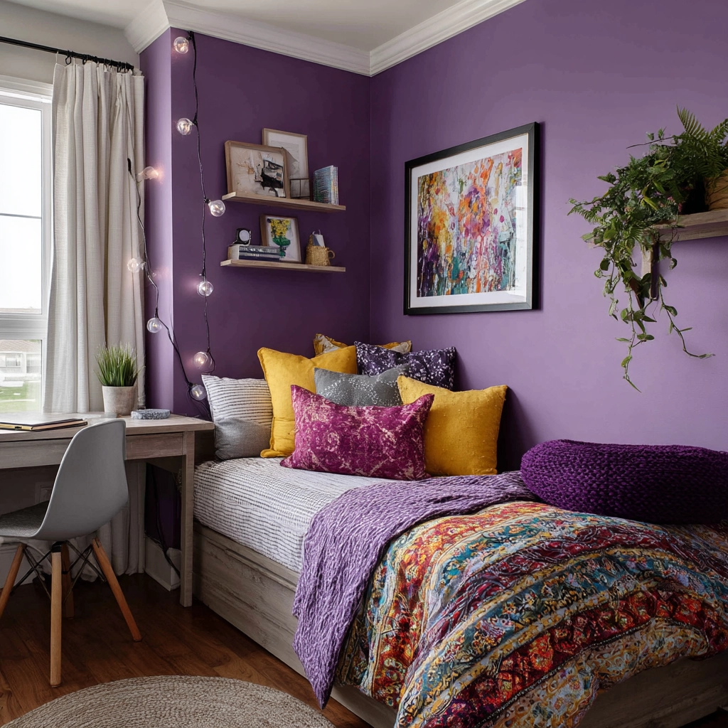 purple bedrooms 58