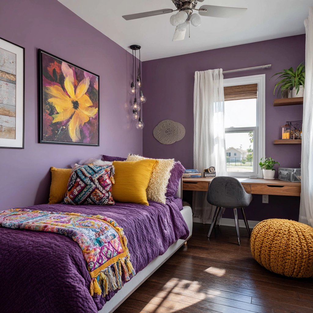 purple bedrooms 59