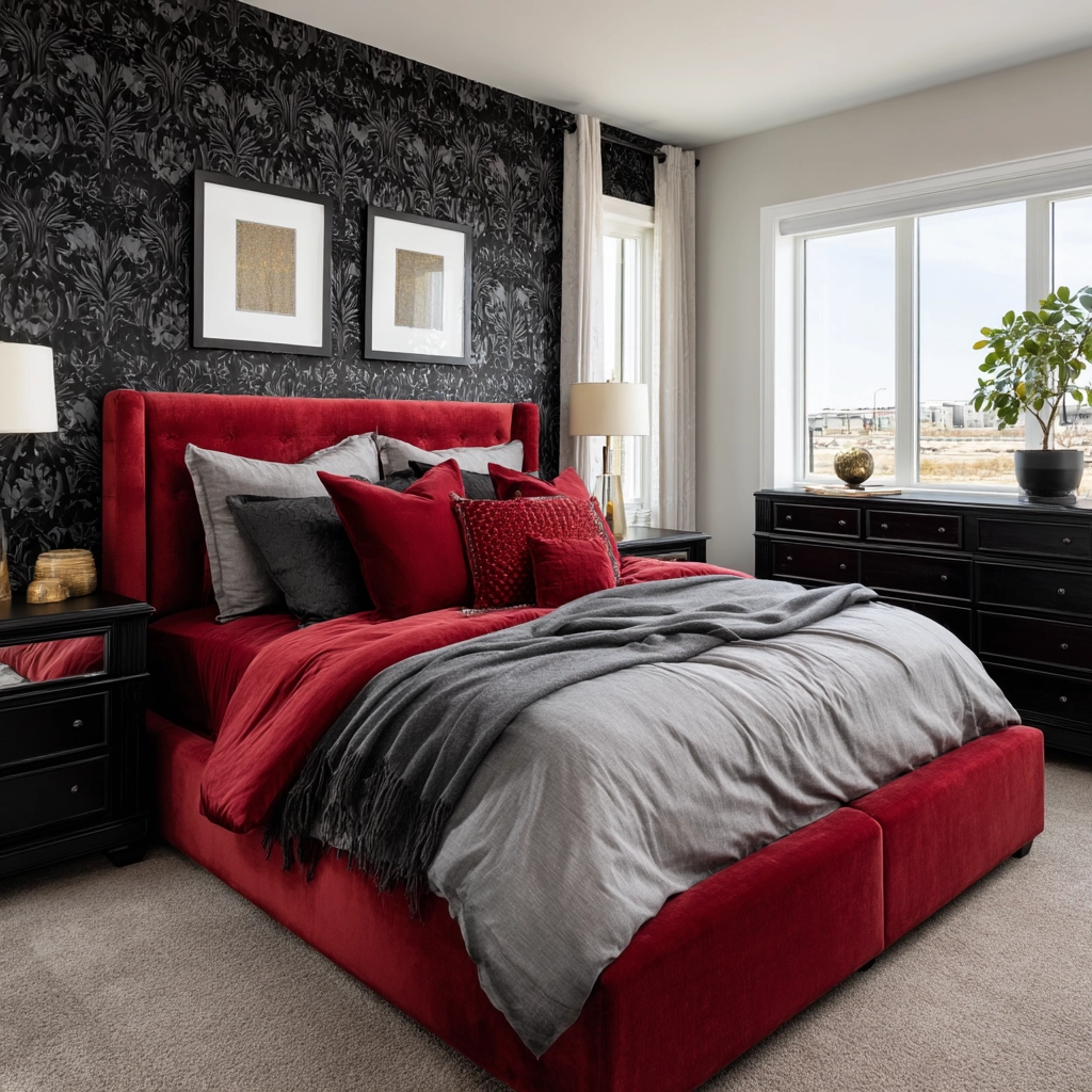 red and black bedroom ideas 19
