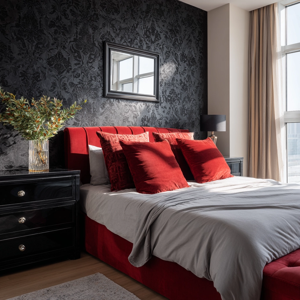 red and black bedroom ideas 20