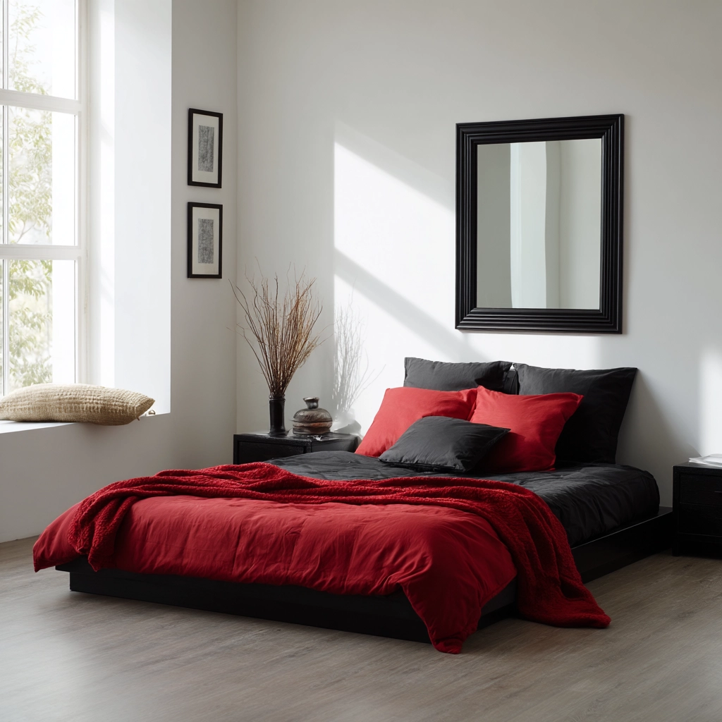 red and black bedroom ideas 23