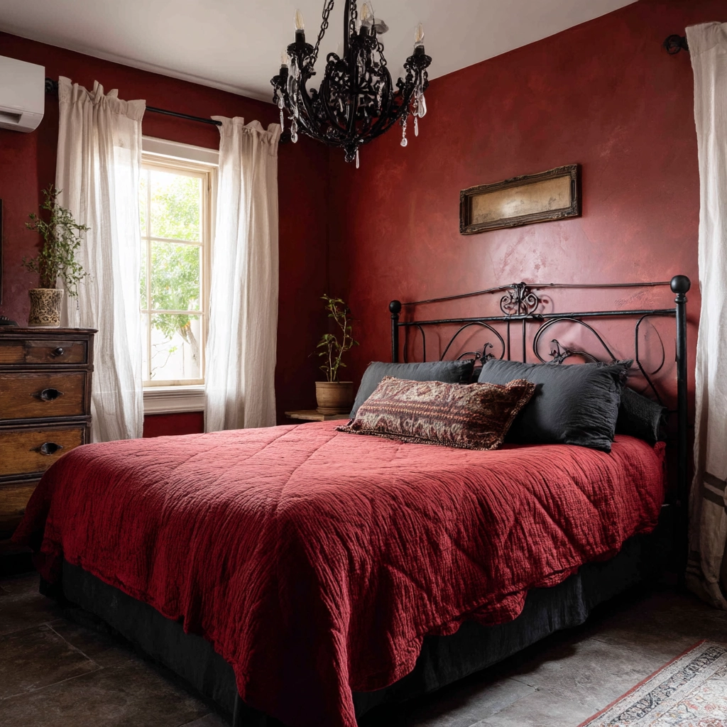 red and black bedroom ideas 28