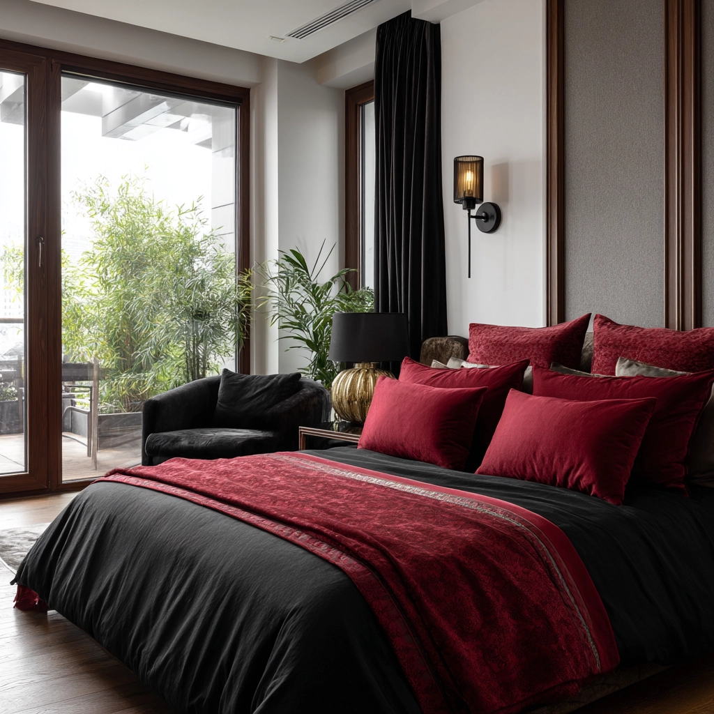 red and black bedroom ideas 33
