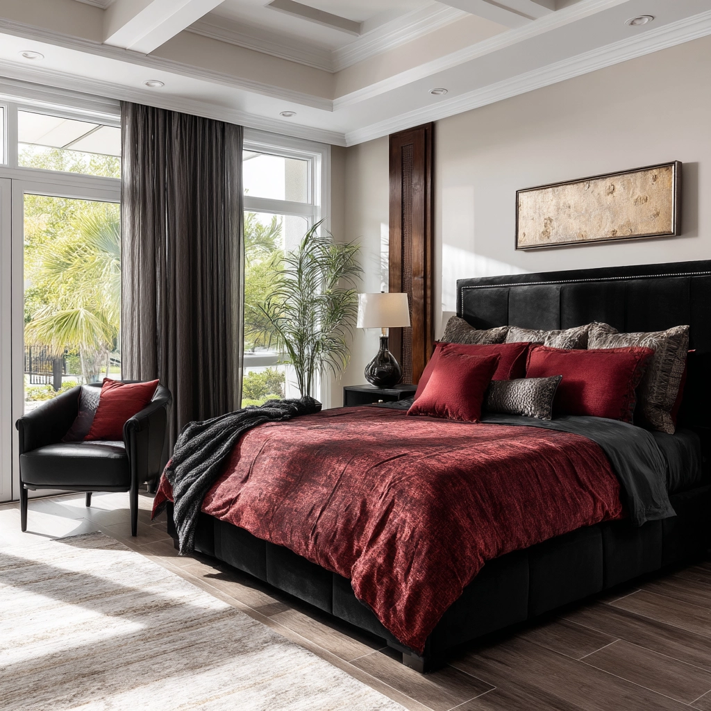 red and black bedroom ideas 36