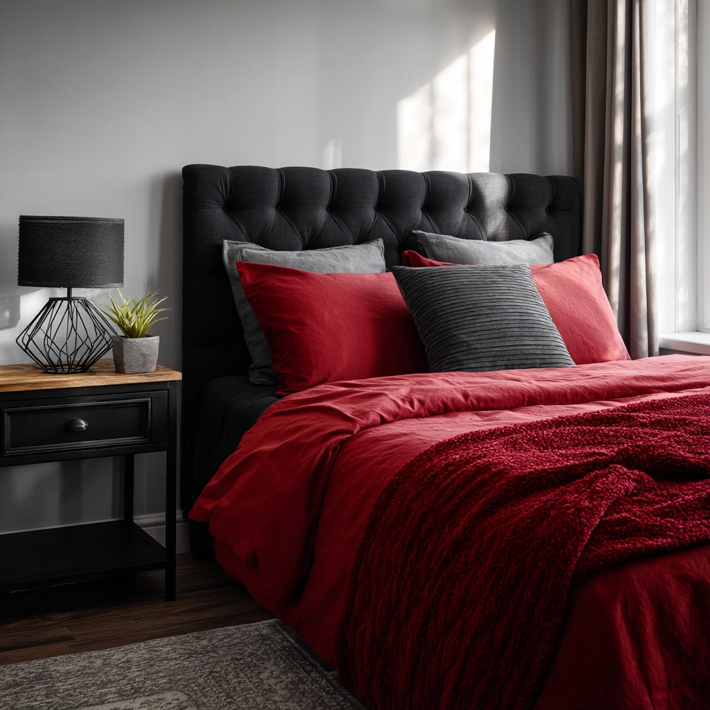 red and black bedroom ideas 38