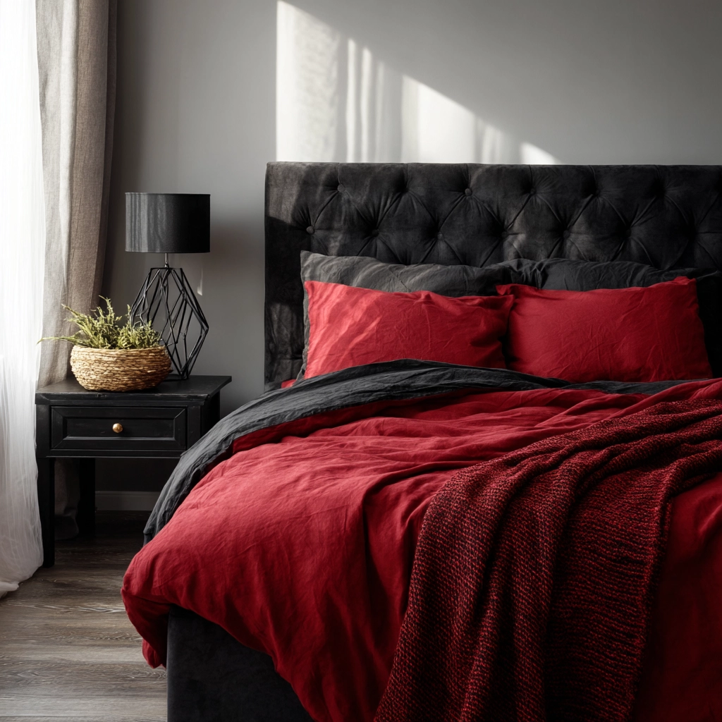 red and black bedroom ideas 39