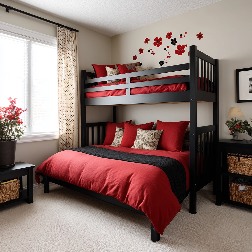 red and black bedroom ideas 43