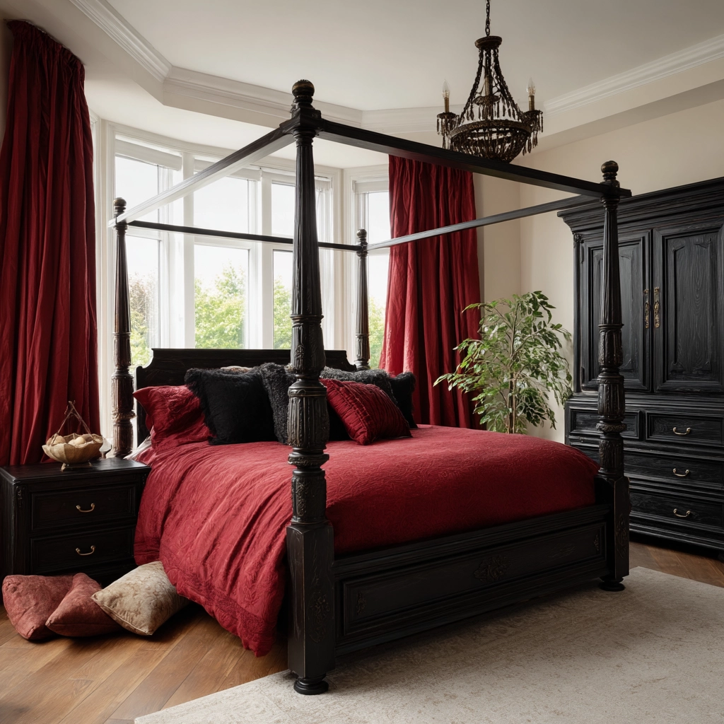 red and black bedroom ideas 46