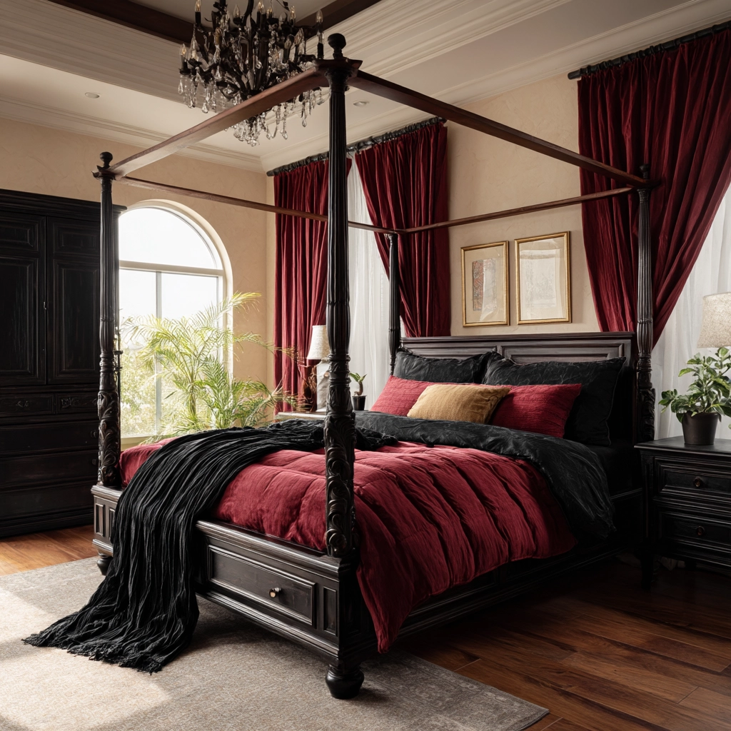 red and black bedroom ideas 48
