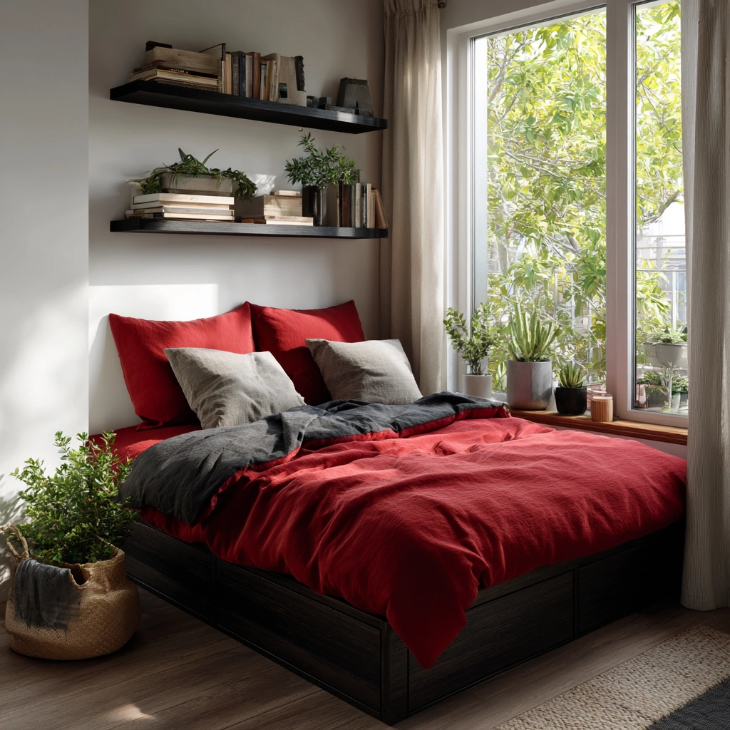 red and black bedroom ideas 49