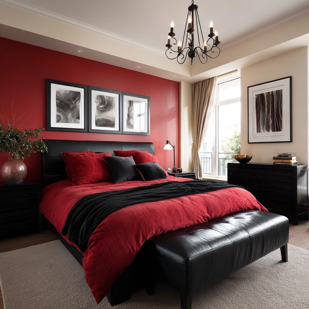 red and black bedroom ideas 5