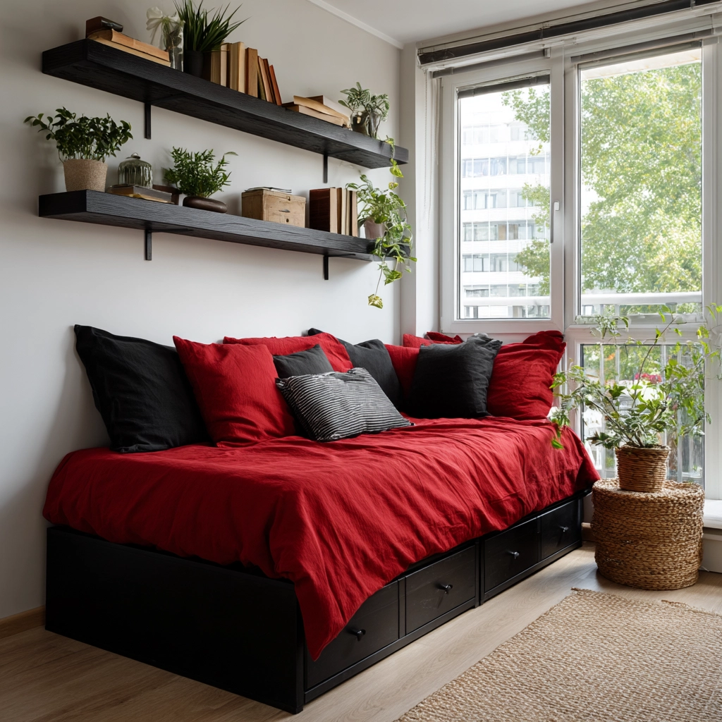 red and black bedroom ideas 51