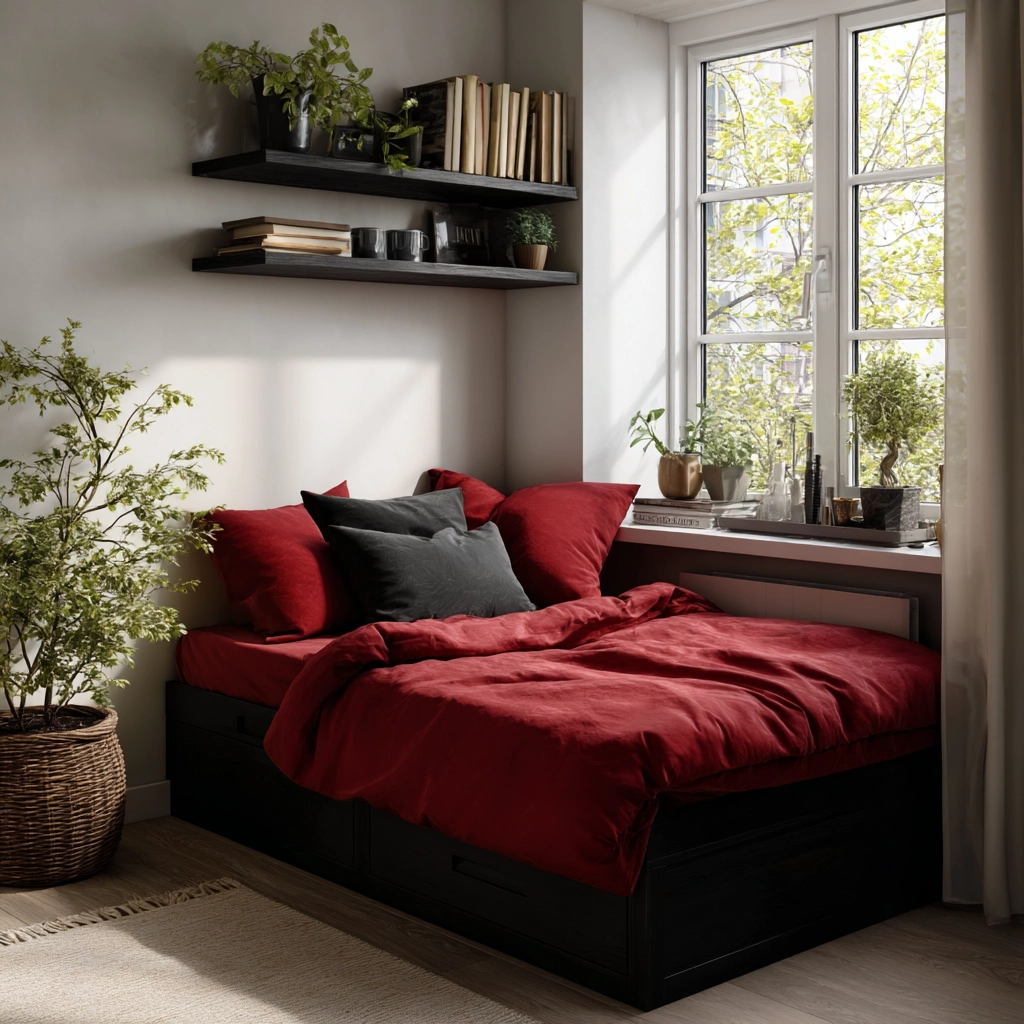 red and black bedroom ideas 52